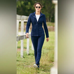 Anatomie navy blue with side pockets pants